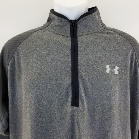 Under Armour RUN Men's Gray /Blue Shirt Size XL Fi - Picture 3 of 6